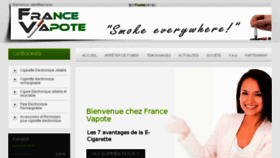 What France-vapote.fr website looked like in 2013 (10 years ago)