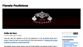 What Flanelapaulistana.com website looked like in 2013 (10 years ago)