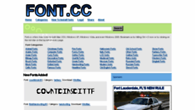 What Font.cc website looked like in 2013 (10 years ago)