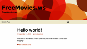 What Freemovies.ws website looked like in 2013 (10 years ago)