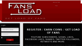 What Fansload.com website looked like in 2013 (10 years ago)