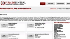 What Firmenzentral.de website looked like in 2013 (10 years ago)