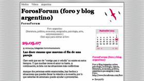 What Forosforum.com website looked like in 2013 (10 years ago)