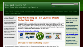 What Freewebhost.co.nz website looked like in 2013 (10 years ago)