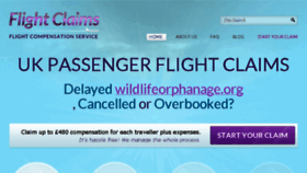 What Flightclaims.co.uk website looked like in 2013 (10 years ago)
