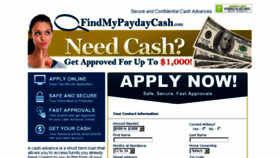 What Findmypaydaycash.com website looked like in 2013 (10 years ago)