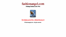 What Fashionangel.com website looked like in 2013 (10 years ago)