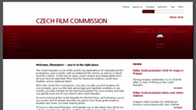 What Filmcommission.cz website looked like in 2013 (10 years ago)