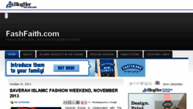 What Fashfaith.com website looked like in 2013 (10 years ago)