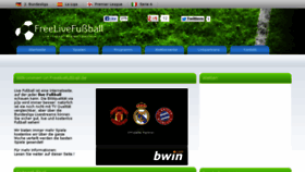 What Freelivefussball.de website looked like in 2013 (10 years ago)
