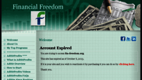 What Fin-freedom.org website looked like in 2013 (10 years ago)