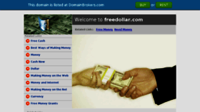 What Freedollar.com website looked like in 2013 (10 years ago)