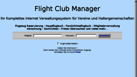 What Flight-club-manager.de website looked like in 2013 (10 years ago)