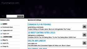 What Flyromance.com website looked like in 2013 (10 years ago)