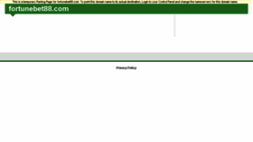 What Fortunebet88.com website looked like in 2013 (10 years ago)