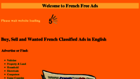 What Frenchfreeads.com website looked like in 2014 (10 years ago)