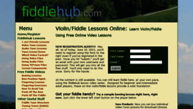 What Fiddlehub.com website looked like in 2014 (10 years ago)