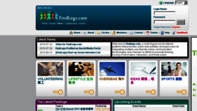 What Findlegs.com website looked like in 2014 (10 years ago)
