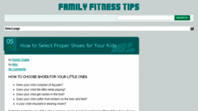 What Familyfitnesstips.com website looked like in 2014 (10 years ago)