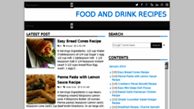 What Fooddrinkrecipes.com website looked like in 2014 (10 years ago)