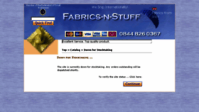 What Fabrics-n-stuff.co.uk website looked like in 2014 (10 years ago)