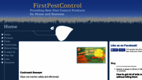 What Firstpestcontrol.com website looked like in 2014 (10 years ago)
