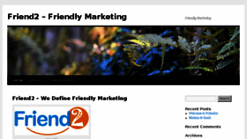 What Friend2marketing.com website looked like in 2014 (10 years ago)