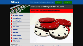 What Freegames4all.com website looked like in 2014 (10 years ago)
