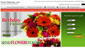 What Flowermeanings.com website looked like in 2014 (10 years ago)