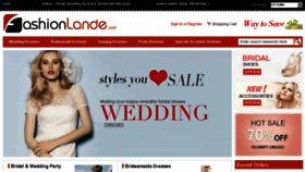 What Fashionlande.com website looked like in 2014 (10 years ago)