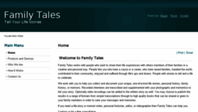What Familytales.ca website looked like in 2014 (10 years ago)