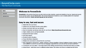What Forumcircle.com website looked like in 2014 (10 years ago)