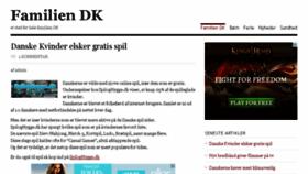 What Familien.dk website looked like in 2014 (10 years ago)