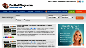 What Footballblogs.com website looked like in 2014 (10 years ago)