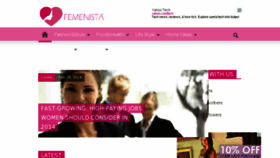 What Femenista.com website looked like in 2014 (10 years ago)