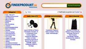 What Findeprodukt.de website looked like in 2014 (10 years ago)
