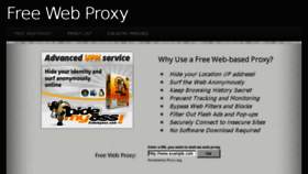 What Freewebproxy.com website looked like in 2014 (10 years ago)