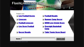 What Flashlivescore.com website looked like in 2014 (10 years ago)