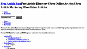 What Freearticlebase.info website looked like in 2014 (10 years ago)