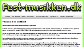What Fest-musikken.dk website looked like in 2014 (10 years ago)