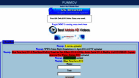 What Funmov.tk website looked like in 2014 (10 years ago)