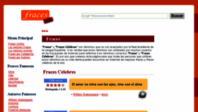 What Fraces.net website looked like in 2014 (10 years ago)