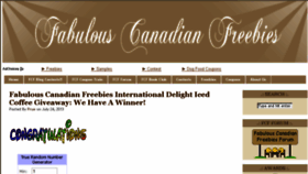 What Fabulouscanadianfreebies.com website looked like in 2014 (10 years ago)