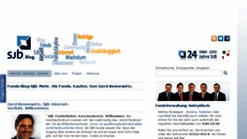 What Fonds-sjb-internet-beitraege.de website looked like in 2014 (10 years ago)