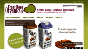 What Frontdoororganics.com website looked like in 2014 (10 years ago)