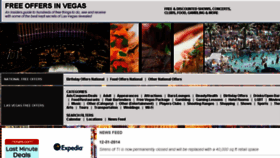 What Freeoffersinvegas.com website looked like in 2014 (10 years ago)