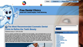 What Freedentalclinics.net website looked like in 2014 (10 years ago)