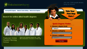 What Findmedicalassistantdegrees.com website looked like in 2014 (10 years ago)