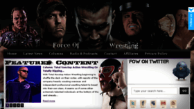 What Forceofwrestling.com website looked like in 2014 (10 years ago)