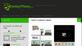 What Funniestmemes.com website looked like in 2014 (10 years ago)